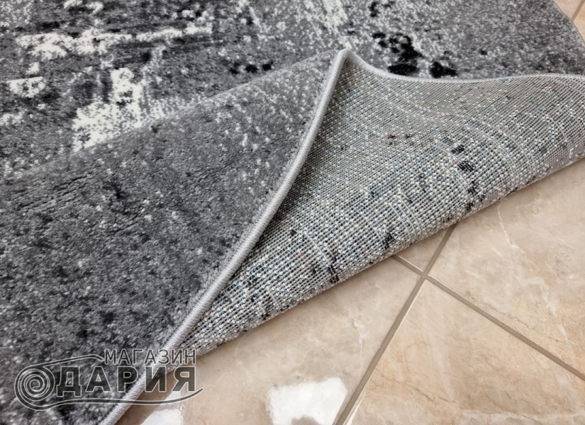 Тъкан килим MAGNOLIA 195 l.grey кръг
